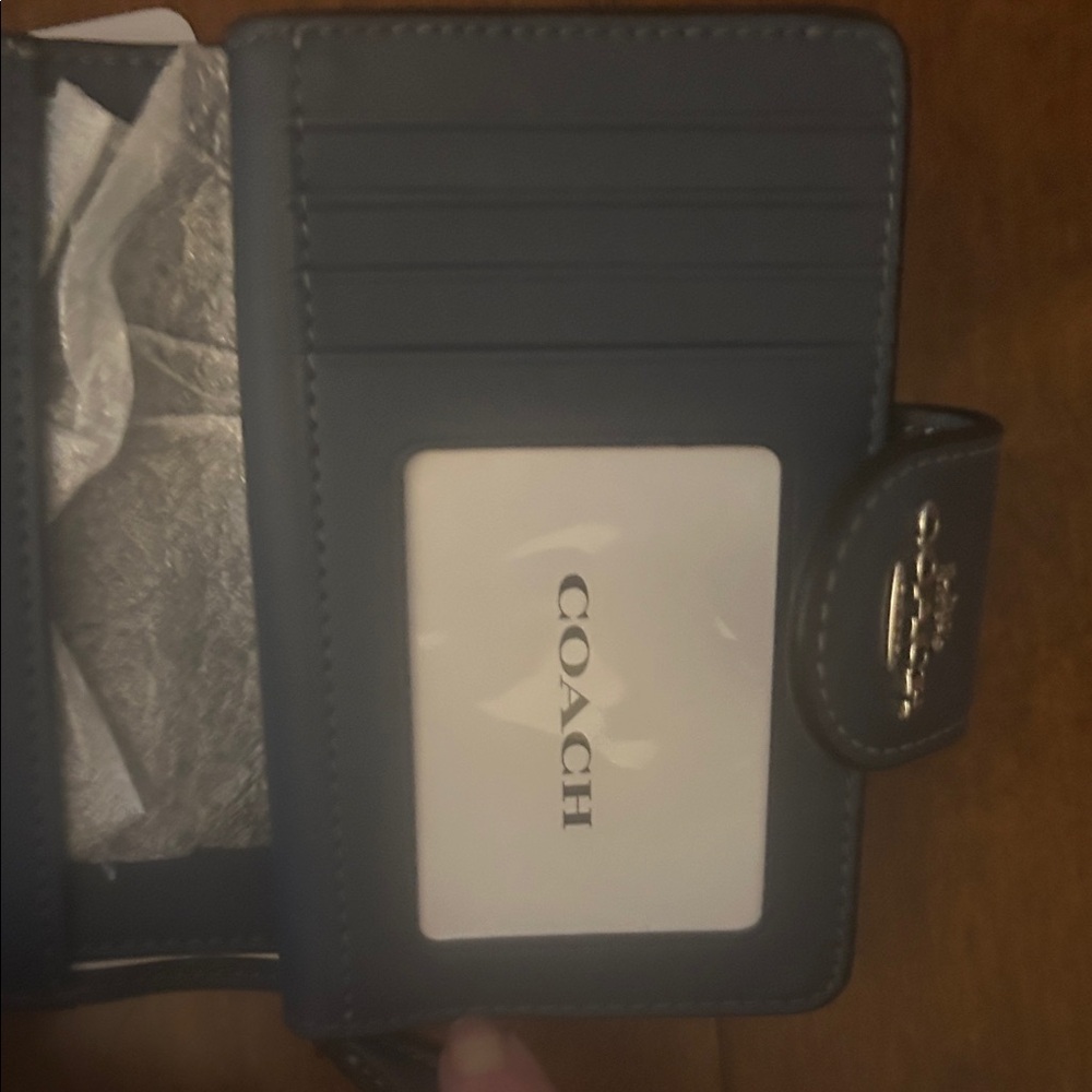 Coach Midnight Blue Medium Wallet - Picture 4 of 8